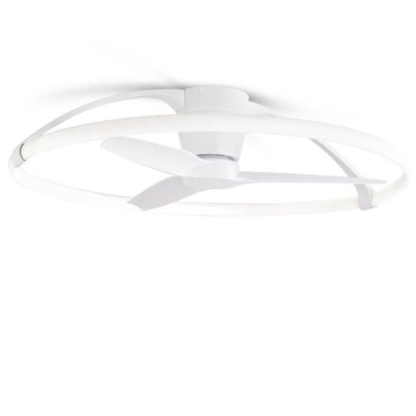 Ventilador de techo LED potente y silencioso Blanco Nepal 7530 Mantra | LeonLeds