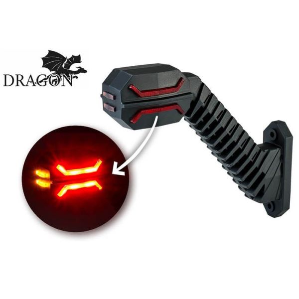 Calibre LED longo Flexível Dragão 3 Luzes 12V 24V SM1 AM RM1 Horpol LD 2995 | leonleds