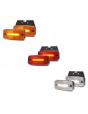 Piloto de Posición LED con Reflector Catadióptrcio de Was Ambar Rojo Blanco con 1 Linea LED efecto Neon y con soporte de sujecci