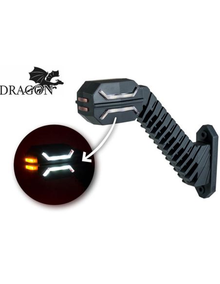 Manomètre LED Long Flexible Dragon 3 Feux 12V 24V SM1 AM RM1 Horpol LD 2994 | leonleds