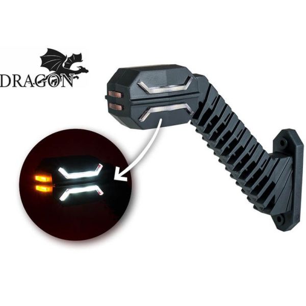 Manomètre LED Long Flexible Dragon 3 Feux 12V 24V SM1 AM RM1 Horpol LD 2994 | leonleds