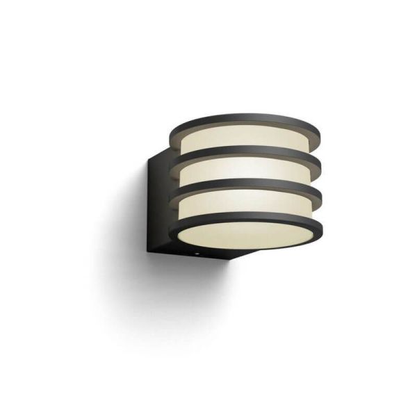 Aplique de pared LED exterior inteligente Lucca Hue White | LeonLeds