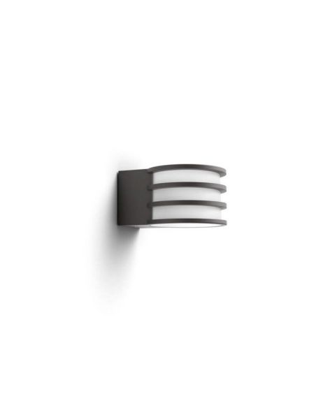 Aplique de pared LED exterior inteligente Lucca Hue White vista frontal