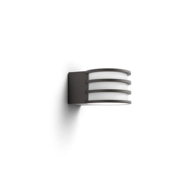 Aplique de pared LED exterior inteligente Lucca Hue White vista frontal