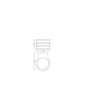 Aplique de pared LED exterior inteligente Lucca Hue White medidas producto