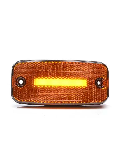 Piloto de Posición LED con Reflector Catadióptrcio de Was Ambar Rojo Blanco con 1 Linea LED efecto Neon y con soporte de sujecci
