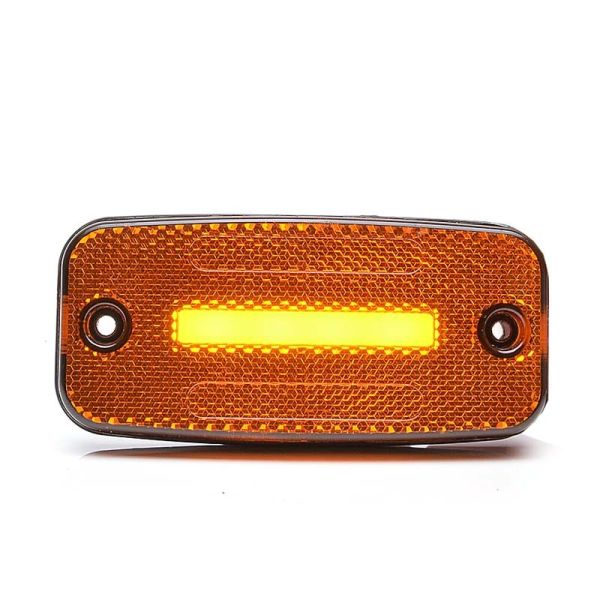 Piloto de Posición LED con Reflector Catadióptrcio de Was Ambar Rojo Blanco con 1 Linea LED efecto Neon y con soporte de sujecci