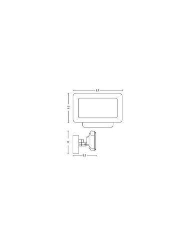 Foco LED exterior inteligente Welcome Hue White medidas producto