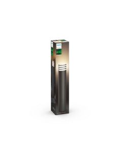 Poste de exterior LED inteligente Lucca antracita Hue White | LeonLeds 2