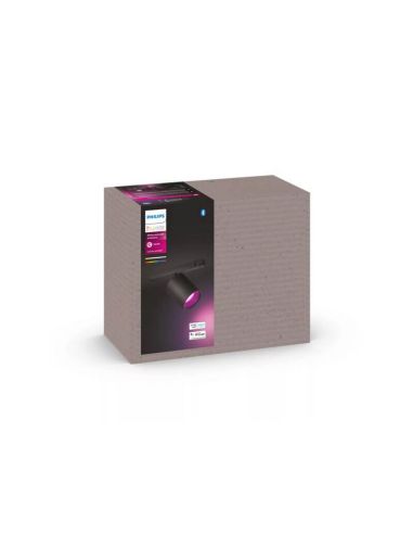Foco LED inteligente Perifo negro Hue White Color Ambiance caja producto