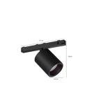 Foco LED inteligente Perifo negro Hue White Color Ambiance medidas producto