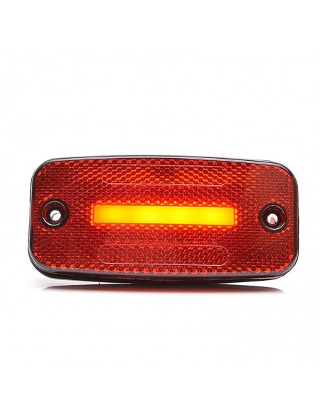 Feu de position LED avec réflecteur catadioptrique Was Ambre Rouge Blanc avec 1 LED Line effet néon et avec support de montage