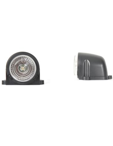 Feu d'encombrement avant à LED Code A avec support angulaire 3 Vis W25RF 529 Was | leonleds