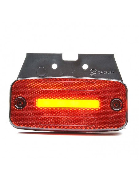 Piloto de Posición LED con Reflector Catadióptrcio de Was Ambar Rojo Blanco con 1 Linea LED efecto Neon y con soporte de sujecci
