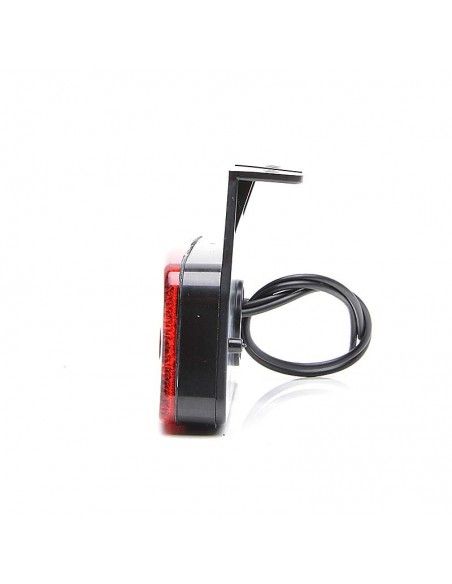 Luz de posição LED com refletor catadióptrico âmbar vermelho branco com 1 linha de LED efeito neon e com suporte de montagem