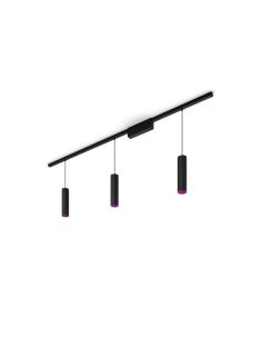 Kit Perifo negro techo 3 focos Hue White Color Ambiance | LeonLeds