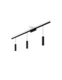 Kit Perifo negro techo 3 focos Hue White Color Ambiance medidas producto