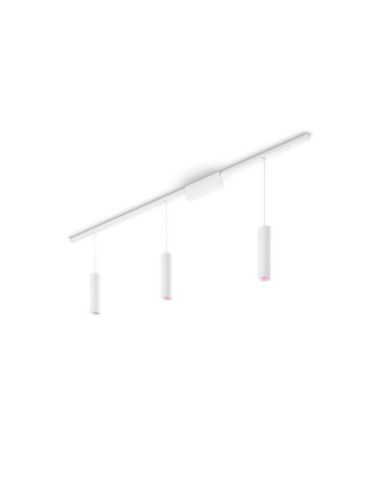 Kit Perifo blanco techo 3 focos Hue White Color Ambiance luz apagada
