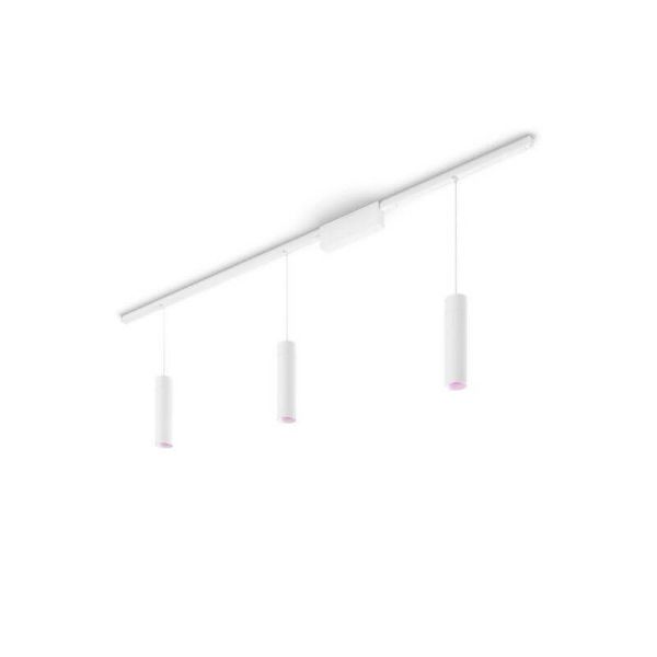 Kit Perifo blanco techo 3 focos Hue White Color Ambiance luz apagada