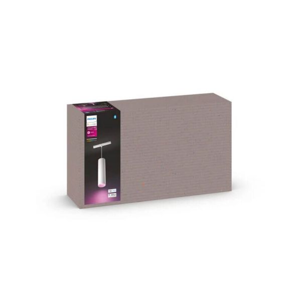 Kit Perifo pared blanco 3 focos Hue White Color Ambiance caja producto