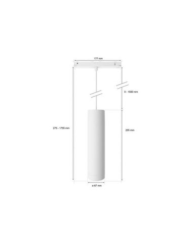 Kit Perifo pared blanco 3 focos Hue White Color Ambiance medidas producto
