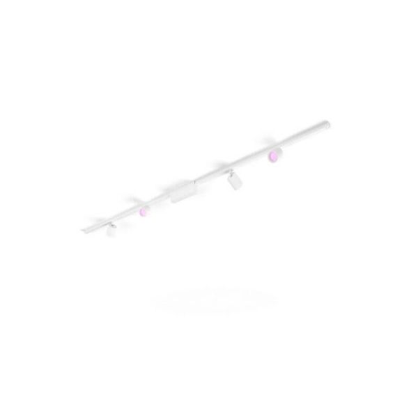 Kit Perifo techo blanco 4 focos Hue White Color Ambiance | Leonleds