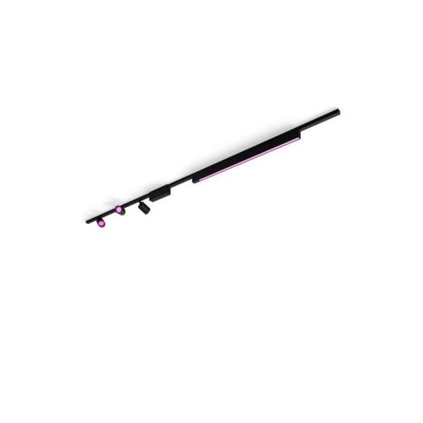 Kit Perifo plafond noir 3 spots Hue White Color Ambiance | leonleds