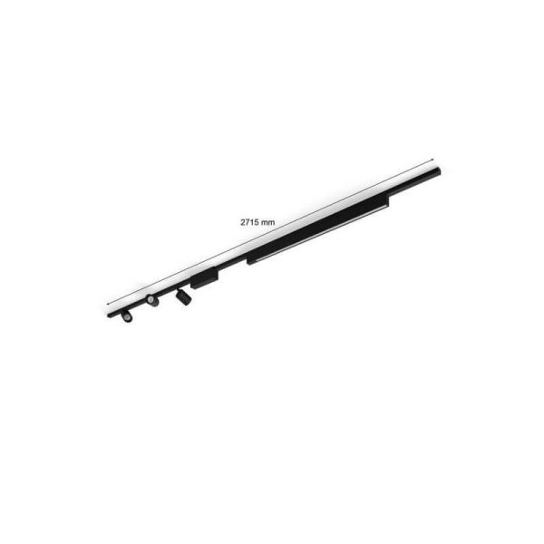 Kit Perifo techo negro 3 focos Hue White Color Ambiance medidas producto