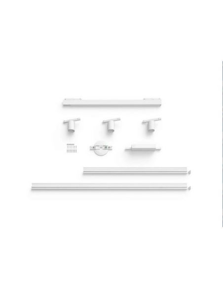Kit Perifo techo blanco 3 focos Hue White Color Ambiance componentes