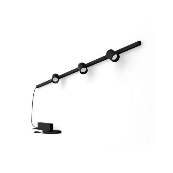 Kit Perifo pared negro 3 focos Hue White Color Ambiance detalles