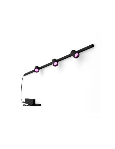 Kit Perifo mural noir 3 spots Hue White Color Ambiance | leonleds