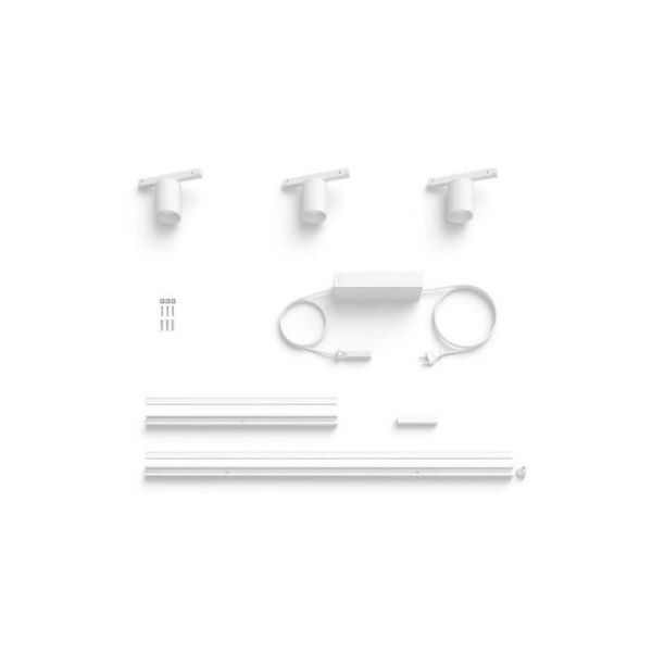 Kit Perifo pared blanco 3 focos Hue White Color Ambiance componentes producto