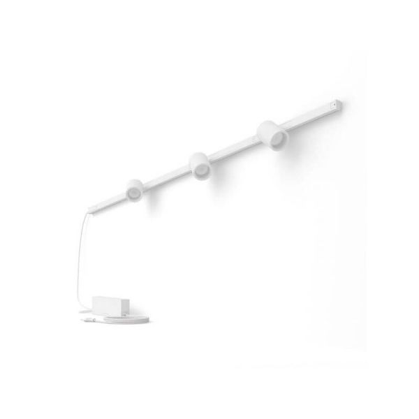 Kit Perifo pared blanco 3 focos Hue White Color Ambiance detalles