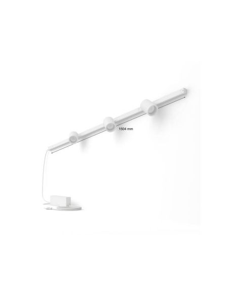 Kit Perifo pared blanco 3 focos Hue White Color Ambiance medidas producto