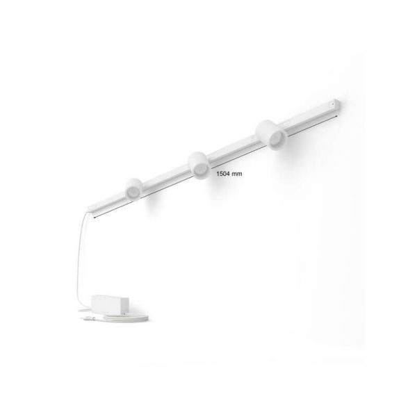 Kit Perifo pared blanco 3 focos Hue White Color Ambiance medidas producto