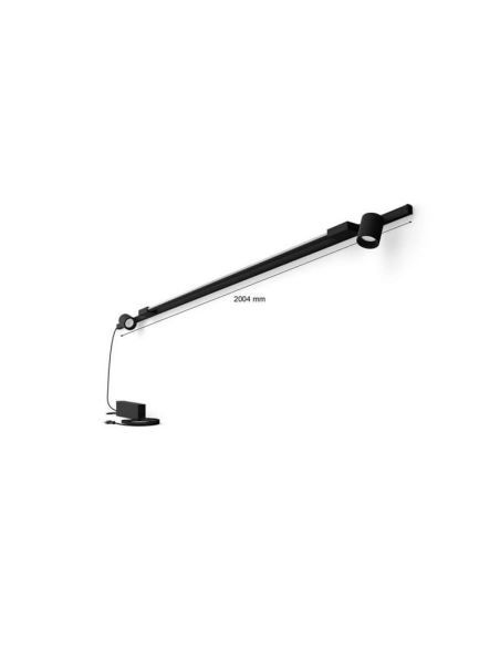 Kit Perifo mur noir 2 spots Hue White Color Ambiance mesures du produit