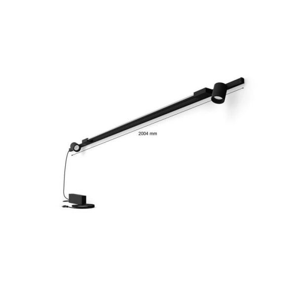 Kit Perifo mur noir 2 spots Hue White Color Ambiance mesures du produit