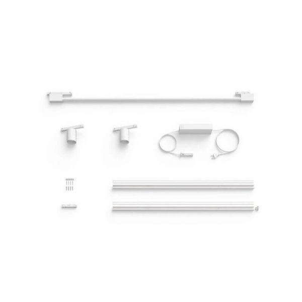 Kit Perifo pared blanco 2 focos Hue White Color Ambiance componentes