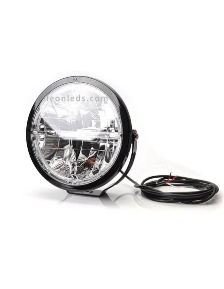 Faro LED Redondo Homologado para Camión o 4x4 12V/24V Was | LeonLeds