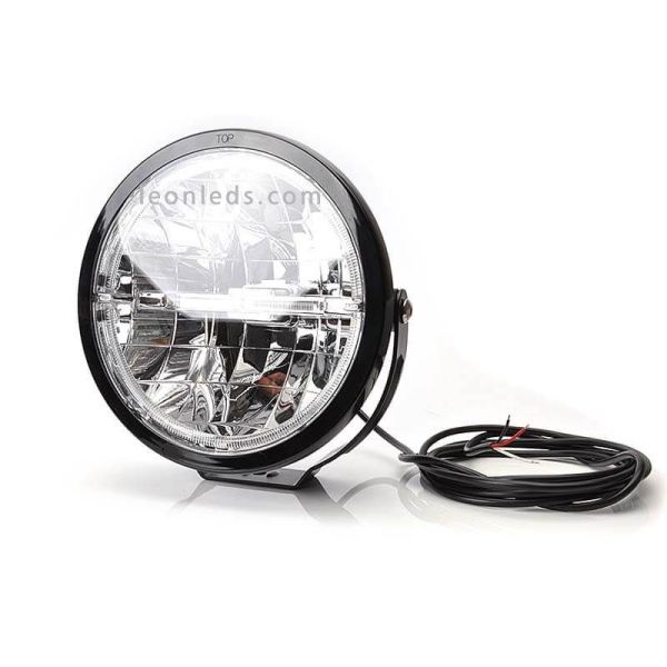Faro LED Redondo Homologado para Camión o 4x4 12V/24V Was | LeonLeds