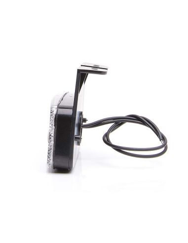 Luz de posição LED com refletor catadióptrico âmbar vermelho branco com 1 linha de LED efeito neon e com suporte de montagem