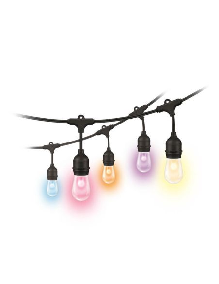 Guirnalda inteligente para exterior String a todo color, con control por voz y Wifi, IP44