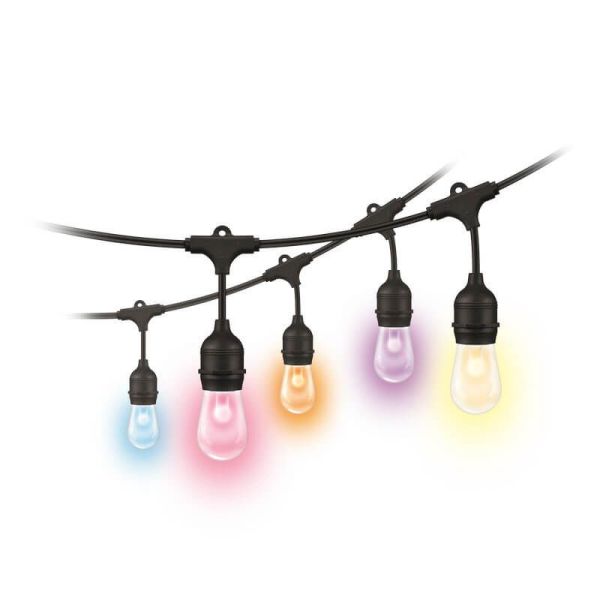 Guirnalda inteligente para exterior String a todo color, con control por voz y Wifi, IP44