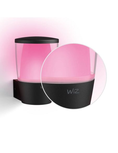 Aplique de exterior Inteligente Elpas a todo color, Wifi, IP44 WiZ