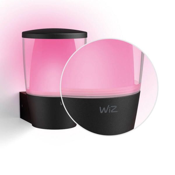 Aplique de exterior Inteligente Elpas a todo color, Wifi, IP44 WiZ