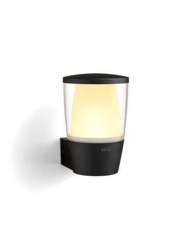 Candeeiro de parede exterior inteligente Elpas em cores, Wifi, IP44 Luz quente