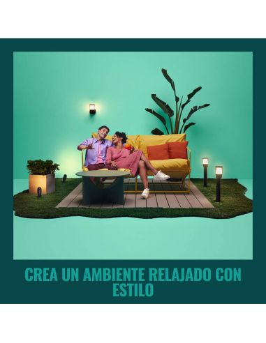 Aplique de exterior Inteligente Elpas a todo color, Wifi, IP44  ambiente