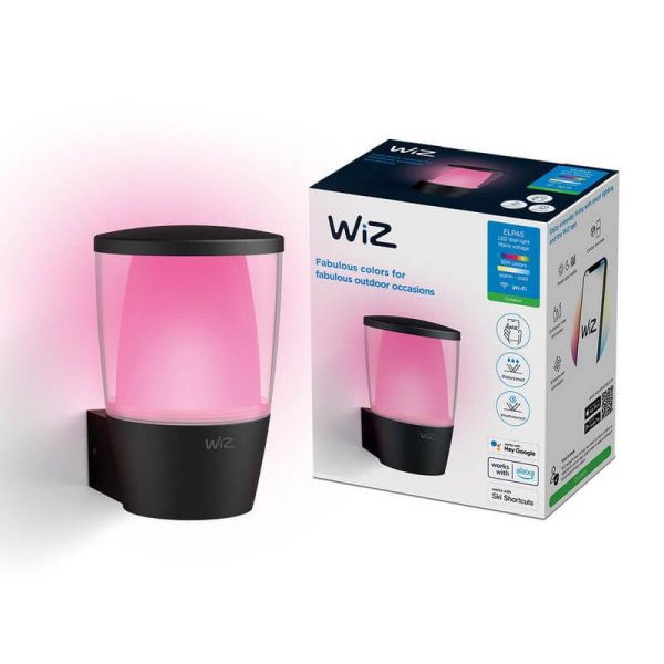 Aplique de exterior Inteligente Elpas a todo color, Wifi, IP44 caja