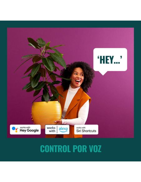 Aplique de exterior Inteligente Elpas a todo color, Wifi, IP44  control por voz