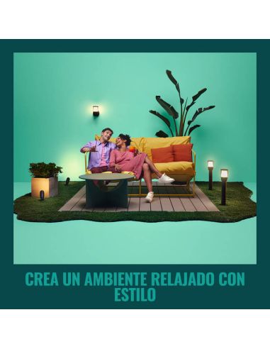 Focos de Suelo Exterior Inteligente con picas de tierra, Spotlight a todo color, Wifi, IP65, 12V - Kit de 2 focos y Extensión am